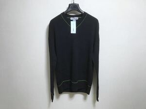 COMME des GARCONS SHIRT Vネックニット S BLACK コムデギャルソンシャツ 長袖 ニット ブラック 黒