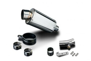 DELKEVIC スリップオンステンレスオーバルマフラー★KAWASAKI ER6N/F / ER650C 2009-2011 225mm KIT25BE