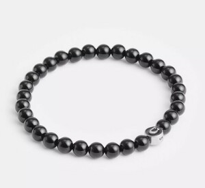 ロサンゼルスから最新本物をお届け!!　　【直営モデル】COACH Black Onyx Beaded Bracelet　CT211　日本未発売!!　　US限定