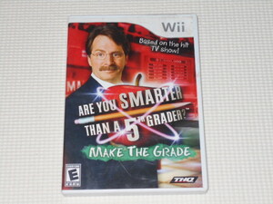 Wii★ARE YOU SMARTER THAN A 5TH GRADER? MAKE THE GRADE 海外版(国内本体動作不可)★箱付・説明書付・ソフト付