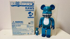 BE@RBRICK 400% 100% KAWS CHOMPERS a-nation ベアブリック カウズ Original Fake COMPANION