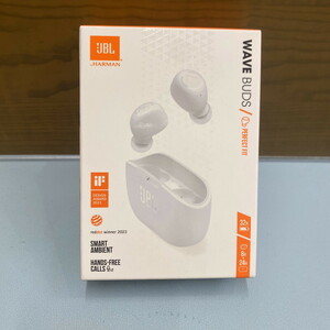 ICH【未使用品】未開封 WAVE BUDS イヤホン ワイヤレス JBL Bluetooth ホワイト〈106-241119-AA-01-ICH〉