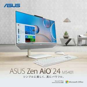 ほぼ未使用 デスクトップパソコン ZenAiO 24 ホワイト [23.8型 /AMD Ryzen7 /メモリ：16GB /HDD：1TB /SSD：512GB] M5401WYAK-WA031WS 