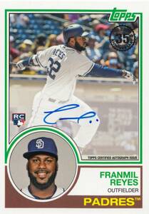 【フランミル・レイエス】ルーキー 直筆サインカード 日本ハムファイターズ 2018 TOPPS TRIBUTE FRANMIL REYES AUTO #検索 BBM EPOCH