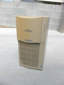 富士通 Fujitsu Primergy ES210 2WAY IA Server Slot1 PentiumⅢ 650MHzx2(Dual実装)/512MB ECC SDRAM/80GB IDE HDD/FD/DVD 動作画面有