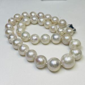 照り抜群！天然無調色本真珠ネックレス11-16mm 45cm パールネックレス　 necklace pearl 艷やか本真珠 ジュエリー 大珠 jewelry