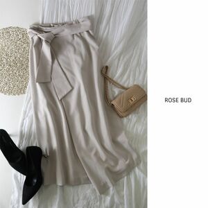 ローズバッド ROSE BUD☆リボンベルト ラップスカート Mサイズ☆E-M 5040