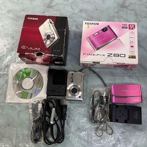 コンパクトデジタルカメラ　2点　 CASIO EX1LIM EX-S12 FUJIFILM FINEPIX 280 動作確認済　初期化済