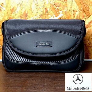 【侍】未使用 Mercedes-Benz メルセデス・ベンツ オリジナル カメラバッグ ショルダー ナイロン 牛革 箱付 非売品 20=58