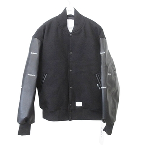 未使用品 ダブルタップス WTAPS 美品 タグ付き ハンガー付き 24AW BC / Jacket / WOPL Melton Synthetic Black ジャケット 2 ブラック ★