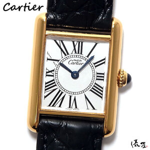 【カルティエ】マストタンク SM オパラン 極美品 Dバックル ヴィンテージ 腕時計 Cartier Tank 俵屋