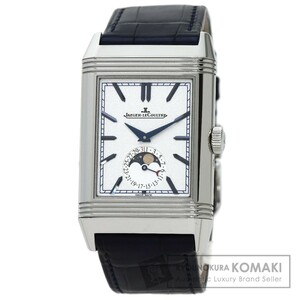 JAEGER-LECOULTRE ジャガー・ルクルト Q3958420 216.8.D3 レベルソ トリビュートムーン 腕時計 ステンレススチール 革 メンズ 中古