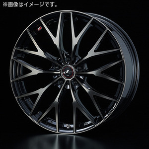 【個人宅発送可能】ウエッズ Weds 17X7.0J +47 5H PCD100 PBMC/TI ホイール 1本 LEONIS MX レオニス・エムエックス (37423)