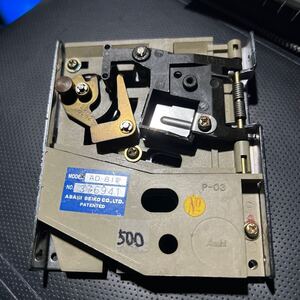 500円玉用 コインセレクター AD-81P 旭精工 中古　良品　即決あり　送料無料　です！-C376941