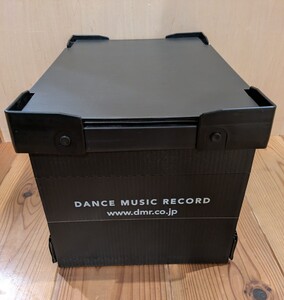 ■DMR レコードコンテナ / 7インチEP用■蓋付き ブラック■DANCE MUSIC RECORD