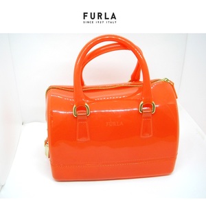 FURLA（フルラ）CANDYBAG　キャンディバック　ショルダーバック　ミニバック　バック　赤　ミドルサイズ