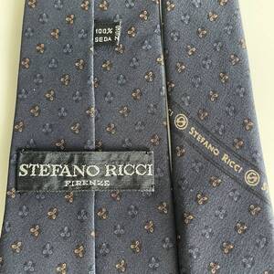 STEFANO RICCI【ステファノリッチ】 紺花弁ネクタイ