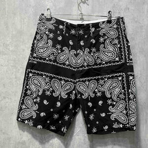 BEDWIN ＆ THE HEARTBREAKERS 5L Paisley Shorts ペイズリー ショーツ ブラック ベドウィンアンドザハートブレイカーズ