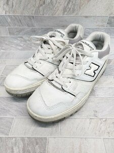 ◇ new balance ニューバランス 550 Dワイズ BB550PWA スニーカー シューズ サイズ26.5cm ホワイト メンズ P