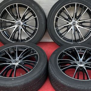 DORFREN ドルフレン 18インチ×8J＋45 114.3/5社外 BRIDGESTONE/REGNO GRV 235/50R18ラジアル4本。 アルファード ヴェルファイア ミニバン