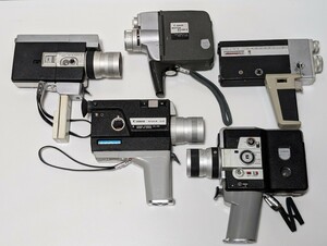 ★キャノン Canon★8㎜フィルムカメラ ビデオ　5台★ZOOM518-SUPER8/518SV/Single-8-518/8EEE他　動作未確認 ジャンク 現状品 ★