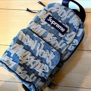 Supreme Fat Tip Jacquard Denim Sling Bag シュプリーム　デニム　バックパック　ショルダーバッグ　ボディバッグ　リュック