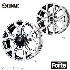 送料無料 クライメイト SUW Forte SCR 8.5J-20 +20 6H-139.7 (20インチ) 6H139.7 8.5J+20【1本単品 新品】