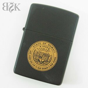 ZIPPO STATE OF HAWAII 1959 ハワイ ジッポー オイルライター マットブラック系 ジャンク品■