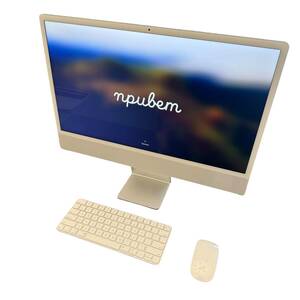 ◆Apple iMac 24-inch, 2023 A2873 CTOモデル M3 8Core CPU 24GBメモリ / 1TB SSD 