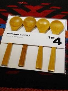 Bamboo cutlery スプーン4pセット