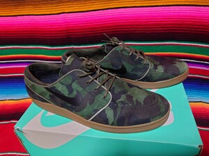 Nike SB Lunar Stefan Janoski QS Green Camo ナイキ ルナ ステファン ジャノスキー 美中古 US10.5 28.5cm カモカーキ 669563-302