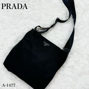 超美品！PRADA プラダ　三角ロゴ　テスートナイロン　ショルダーバッグ　斜めがけ　メンズ　レディース