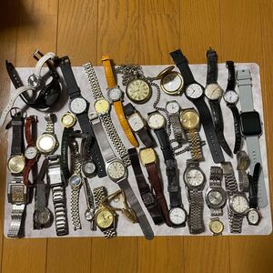 【動作未確認】 腕時計 懐中時計 36個まとめ売り ジャンク CASIO カシオ SEIKO セイコー CITIZEN シチズン スマートウォッチ