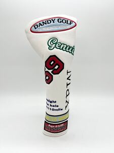 【 DANDY GOLF ゴルフヘッドカバー ドライバー カバー ウッドクラブ 白 】 ゴルフ 道具 ウッド クラブ スポーツ用品 ゴルフ用品 用品