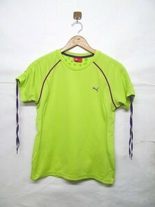 puma プーマ 半袖プラクティス Tシャツ 半袖 レディース L 緑 b14006