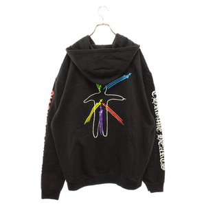 クロムハーツ CH + MARINA ABRAMOVIC Hoodie クロムハート マリナ アブラモビッチ バック ロゴプリント プルオーバー パーカー ブラック