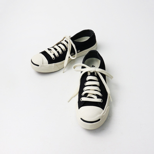 美品 コンバース X エムエイチエル マーガレットハウエル CONVERSE MHL JACK PURCELL ジャックパーセル 23cm/ブラック【2400014170436】