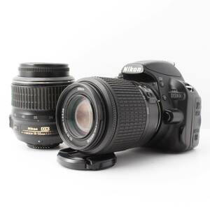 ニコン　Nikon　D3100　標準レンズ　18-55mm　望遠レンズ　55-200mm　現状品　ジャンク品　通電確認OK