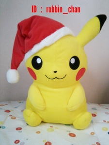 【送料無料】ポケモン サン＆ムーン めちゃでか クリスマス ピカチュウ ぬいぐるみ プライズ ポケットモンスター