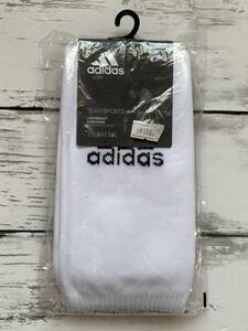 未使用★adidas/アディダス★CLIMACOOL　ハイソックス　ホワイト　靴下　サイズ22-24