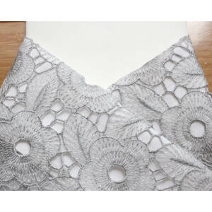 ◇レース半襟【Crochet】gray