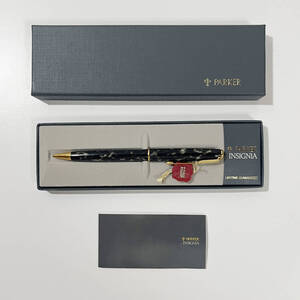 PARKER パーカー SONET ソネット　INSIGNIA インシグニア シャープペンシル 黒 ブラック マーブル 美品 ケース ギャランティーカード付き