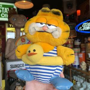 即決価格 80s Garfield ヴィンテージ ガーフィールド 浮き輪 ぬいぐるみ