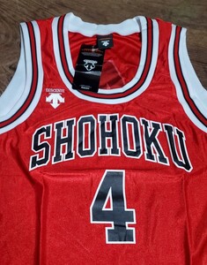 値下交渉 スラムダンク 湘北高校 公式ユニフォーム 赤木剛憲 ゴリ DESCENTE W/TAGS 検)SLAM DUNK SHOHOKU OFFICIAL JERSEY AKAGI THE FIRST