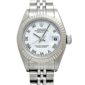 ロレックス ROLEX デイトジャスト 79174 P番 ホワイト文字盤 WG/SS レディース腕時計 自動巻き DATEJUST 26mm