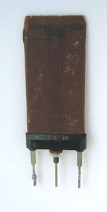 ウェスタン　板抵抗（巻線）　56Ω、　5.1W １本　Western Electric 