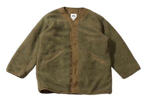 ● ALPHA INDUSTRIES アルファ ● 中綿入り ボア ライナー ジャケット カーキ L