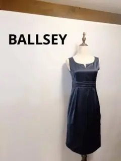 【美品】BALLSEY 紺タイトワンピース123A