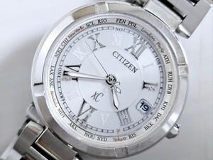 1円スタート☆CITIZEN シチズン XC クロスシー【H248-T021662／EC1110-52A】ティタニアライン ハッピーフライト 定価73000円＋税