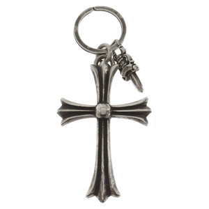 CHROME HEARTS クロムハーツ Large Cross Key Ring ラージクロスキーリング シルバー オールド刻印